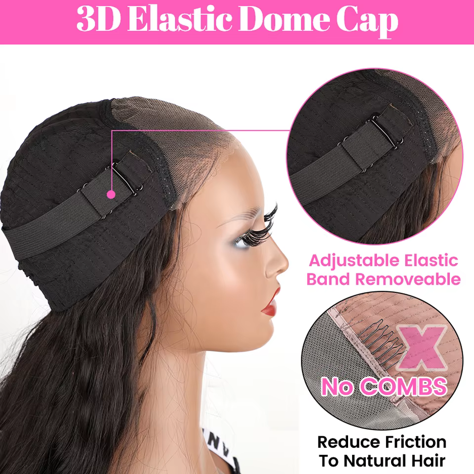 Wear And Go perruque sans colle ISEE HAIR brésilien vague de corps 7x5 HD dentelle sans