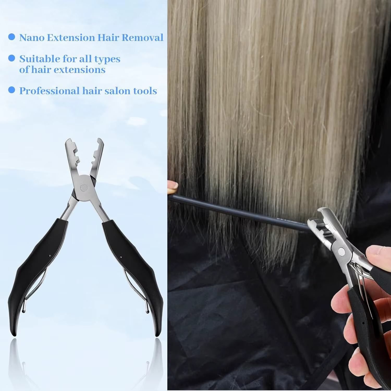 Pince d'extension de cheveux multifonction