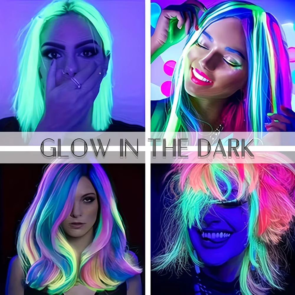 Extensions de cheveux qui brillent dans le noir