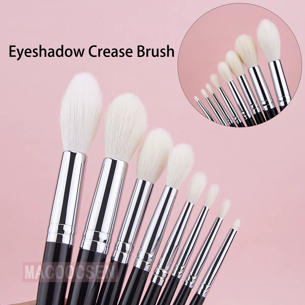 Pinceau surligneur fard à paupières pli brosse Contour pli surligneur sculptant pinceaux de maquillage 100% cheveux de chèvre outil de beauté conique