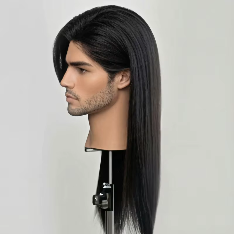 Perruque pour hommes 20 "de long