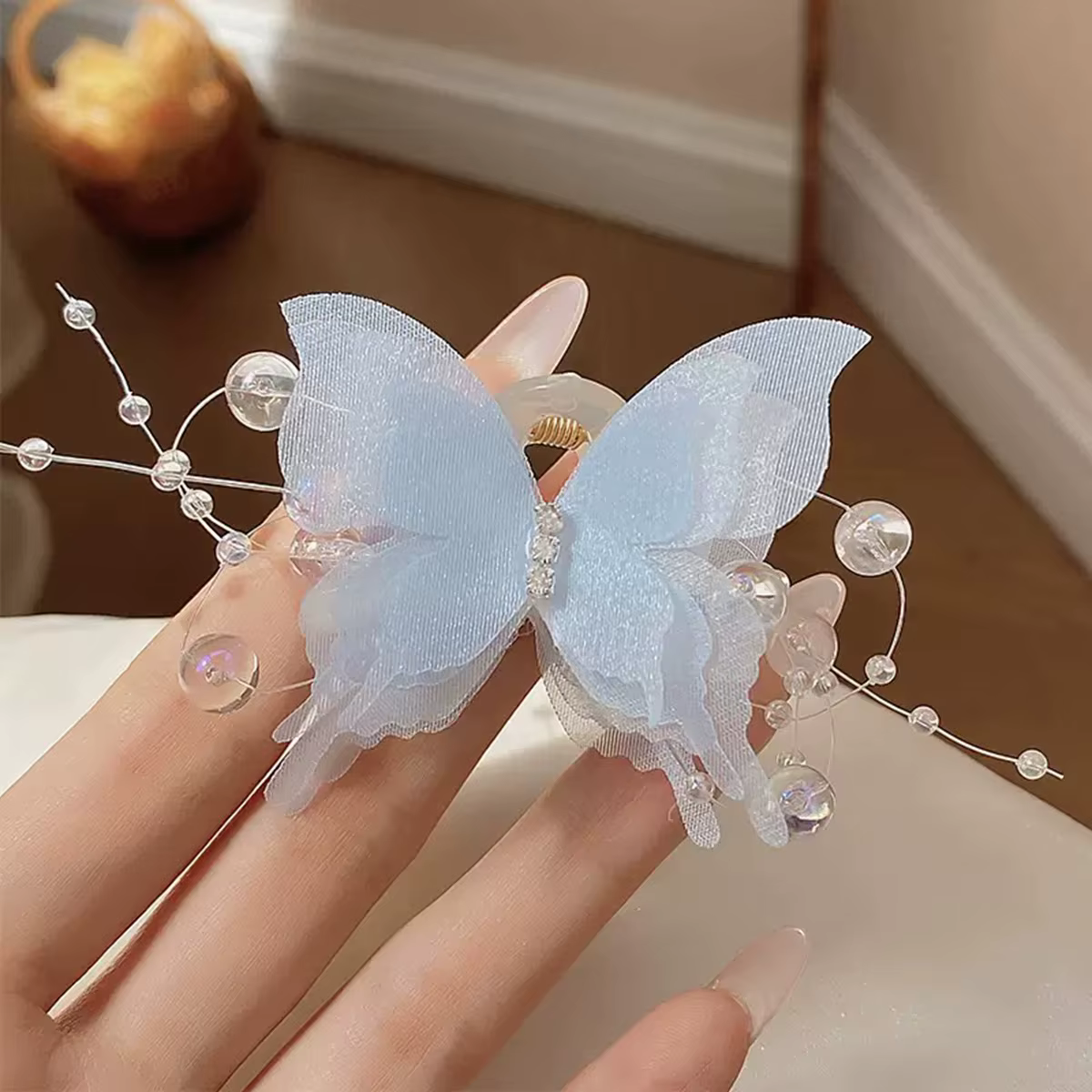 Barrettes à cheveux papillon pour femmes