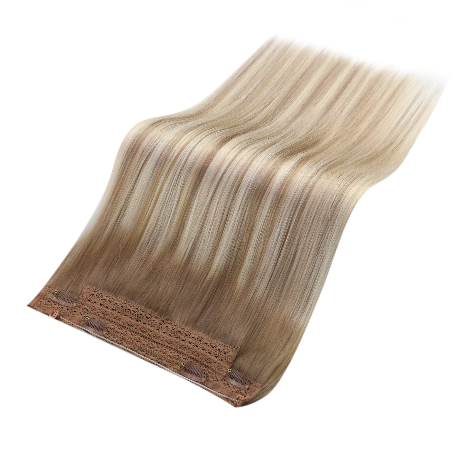 Ugeat Wire-Extensions de Cheveux Humains, Noir Naturel, Vrais Cheveux de Ligne de Poisson, Trame de Cheveux Invisible avec Clips, 12-20 ", 1 Pc, Nouveau