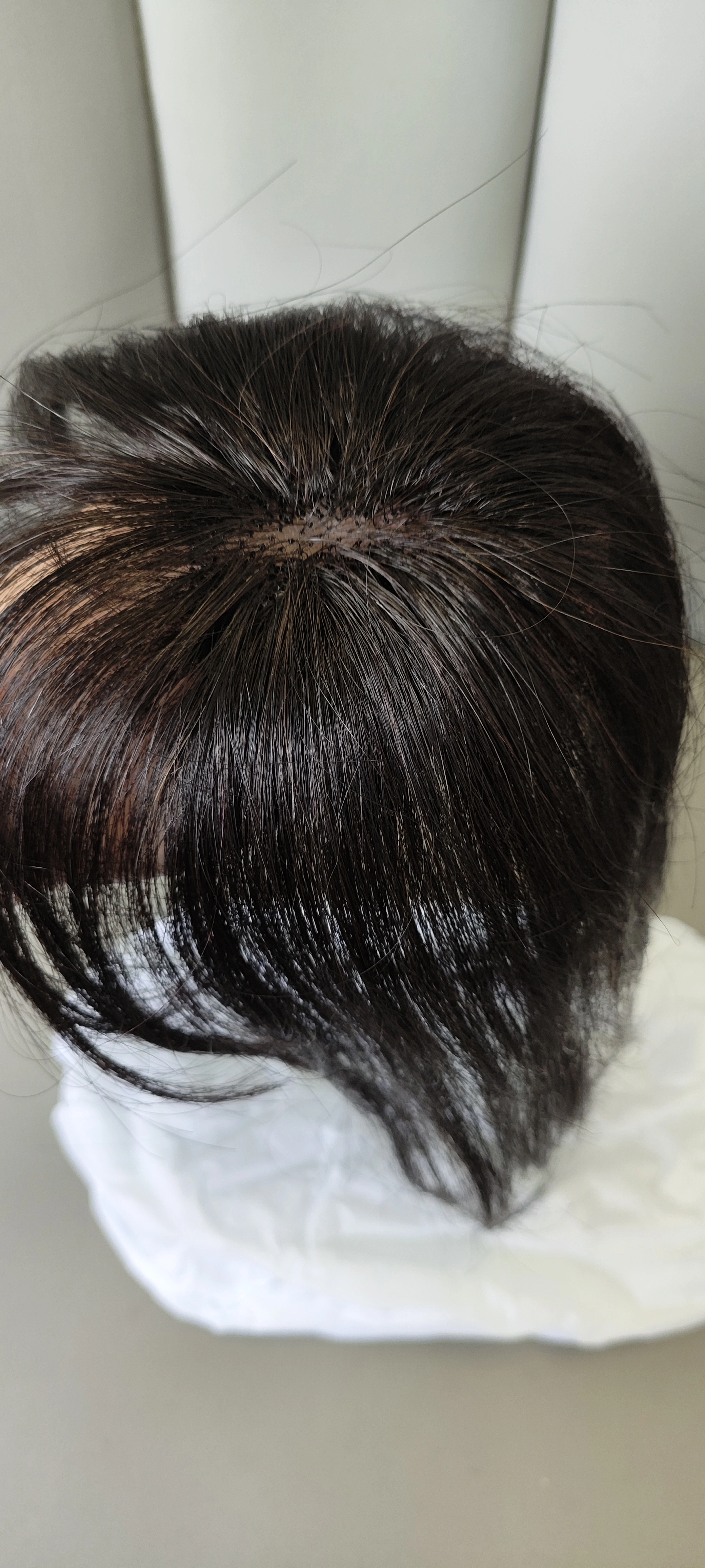 Complément capillaire droit en cheveux naturels pour femmes