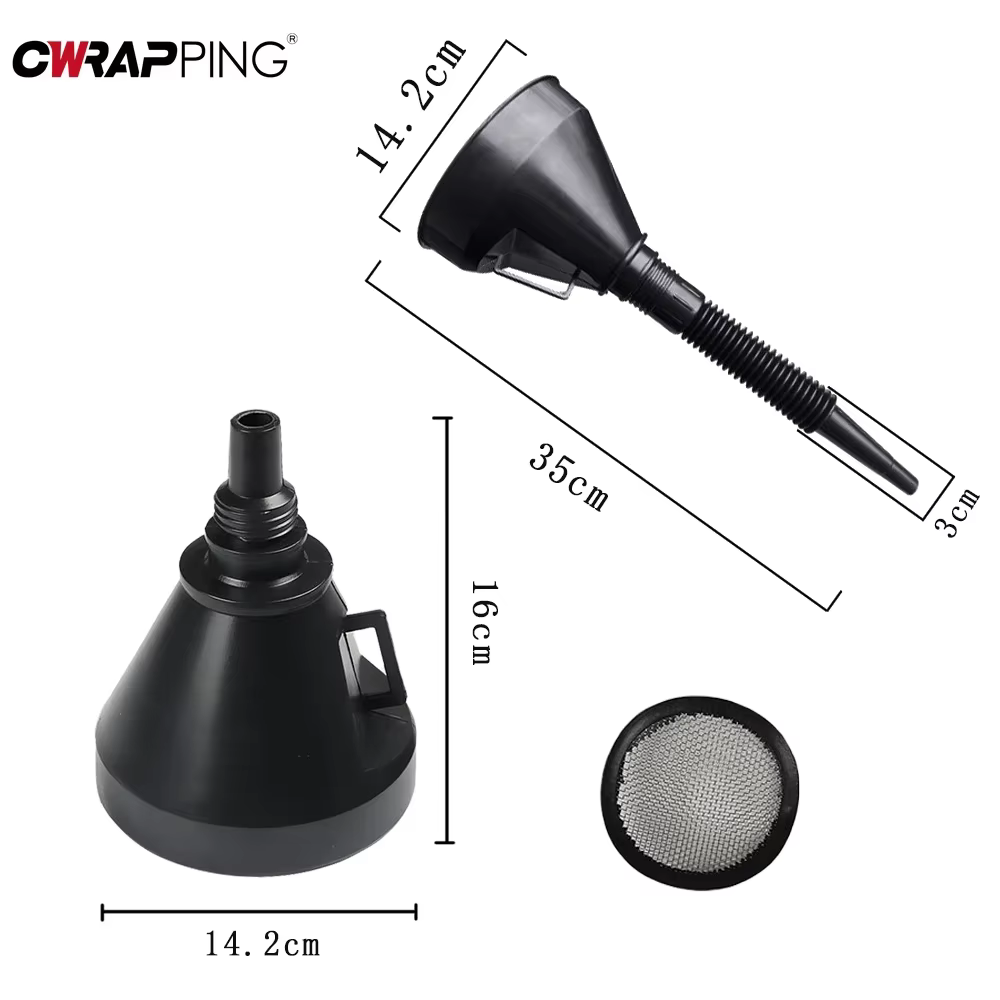 Tuyau flexible d'extension de remplissage de moto, entonnoir à pression de ravitaillement de moteur pour voiture, outils d'entonnoirs de filtre à eau et à huile de moto