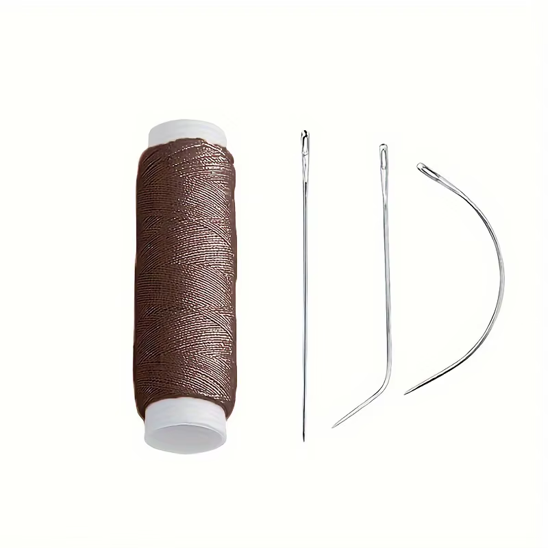 Tissage de trame de cheveux en Nylon, fil à coudre + aiguille J + I + C pour Extensions à clips, outils de perruque pour accessoires d'extension de cheveux