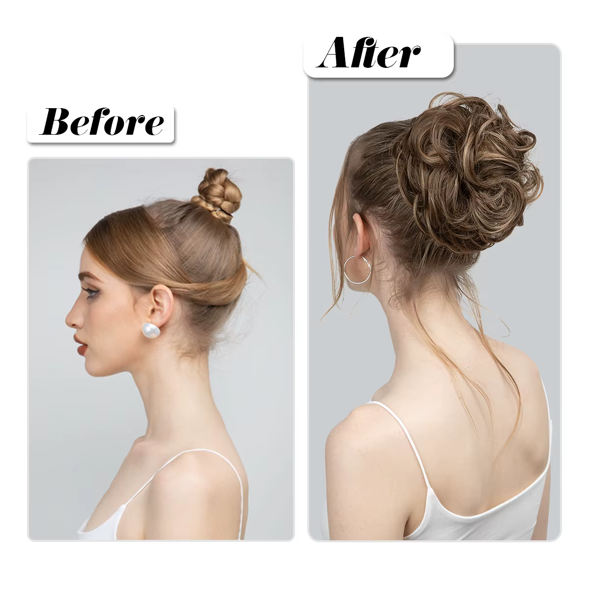 Extensions de Chignon synthétiques en désordre