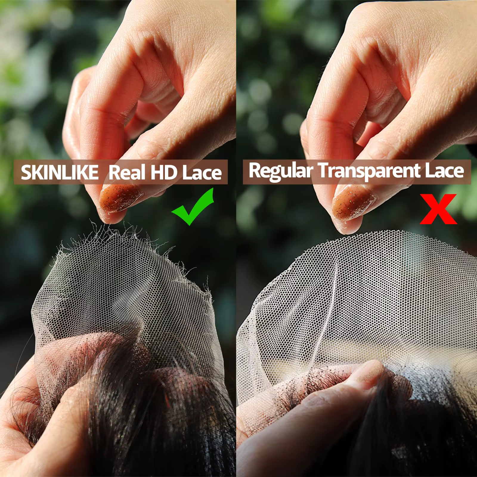 Perruque Lace Frontal Wig naturelle sans colle