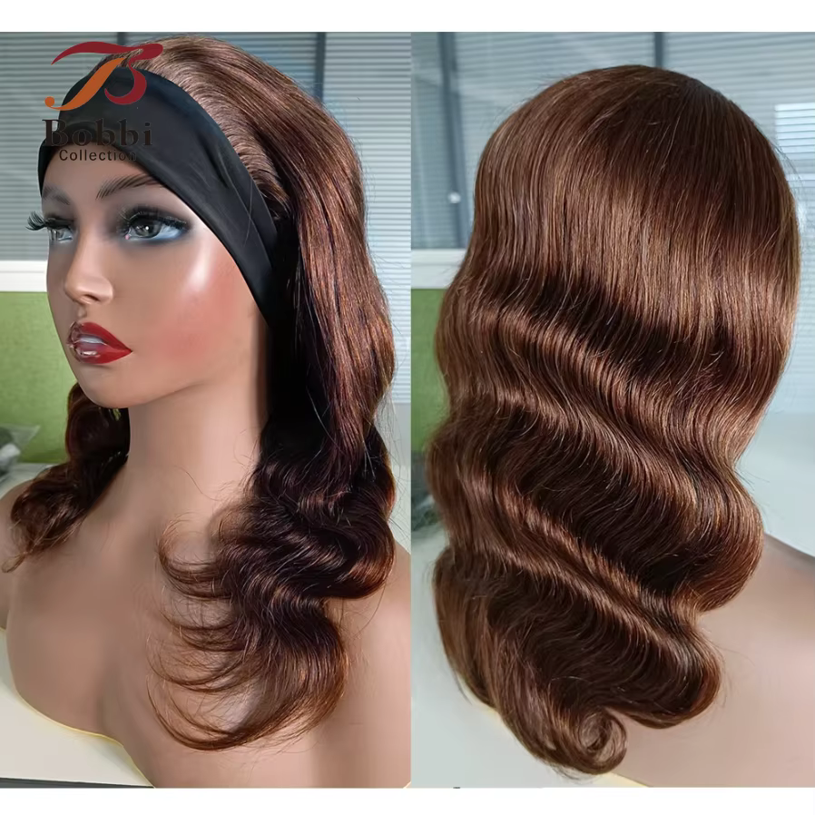 Perruque de Cheveux Humains 100% Naturels