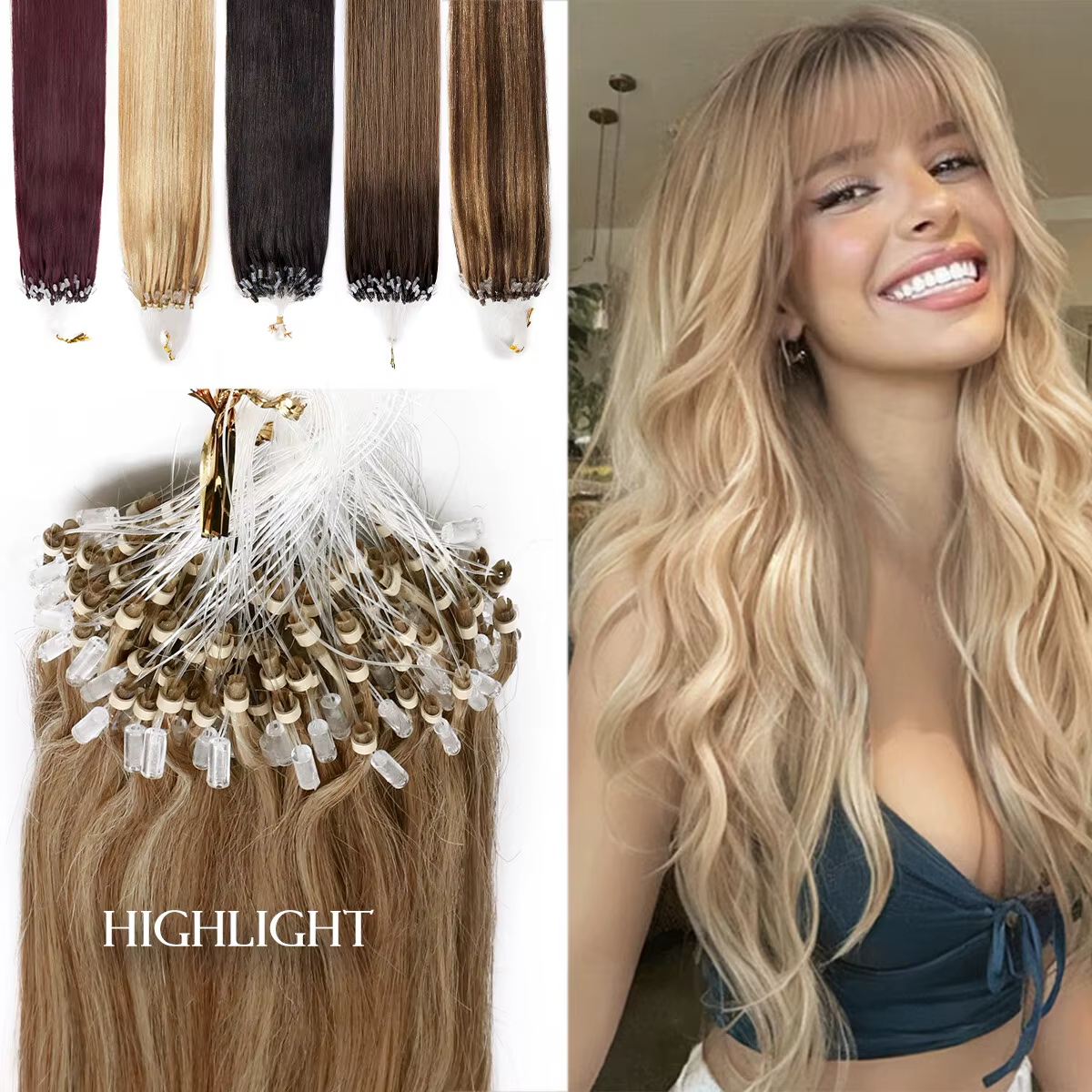 Extensions de cheveux 100% naturels