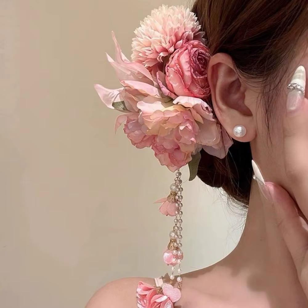 Accessoires de cheveux Hanfu à pompons