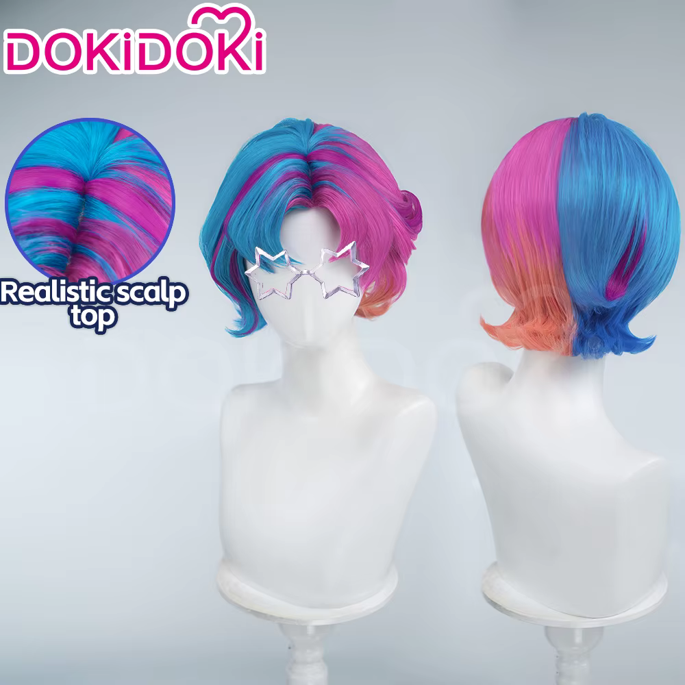 EN STOCK Perruque de cosplay Doreenn Penii Parkerr Doctorr Strangee Starr Lordd Yelenaa White Queenn Foxx Lunaa Game DokiDoki avec bonnet gratuit