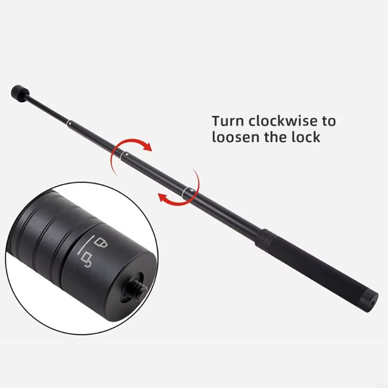 Tige d'extension réglable avec trou de vis 1/4 pouces, poteaux télescopiques monopode 19-73cm pour stabilisateurs WG2