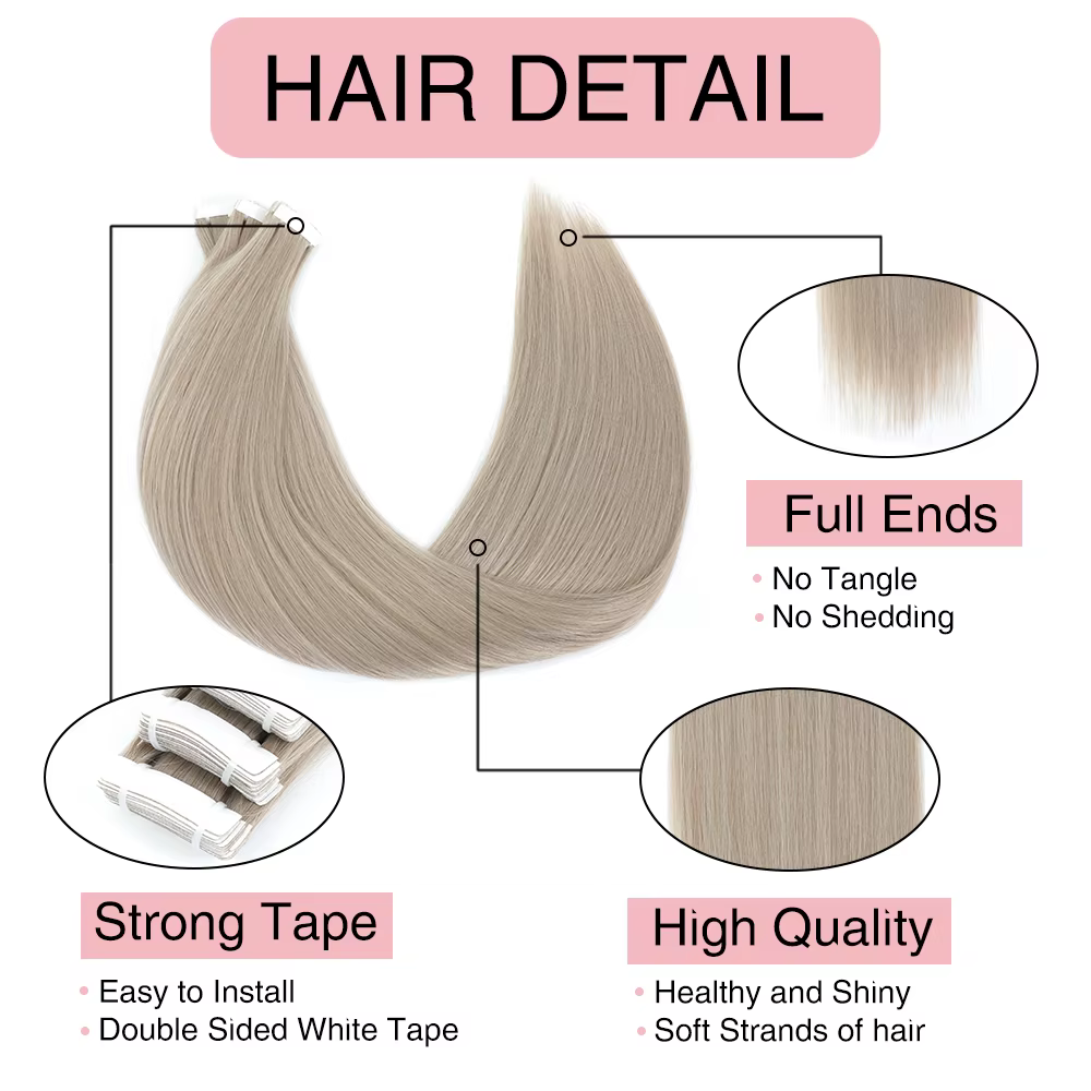 Bande naturelle dans les Extensions de cheveux 26 pouces