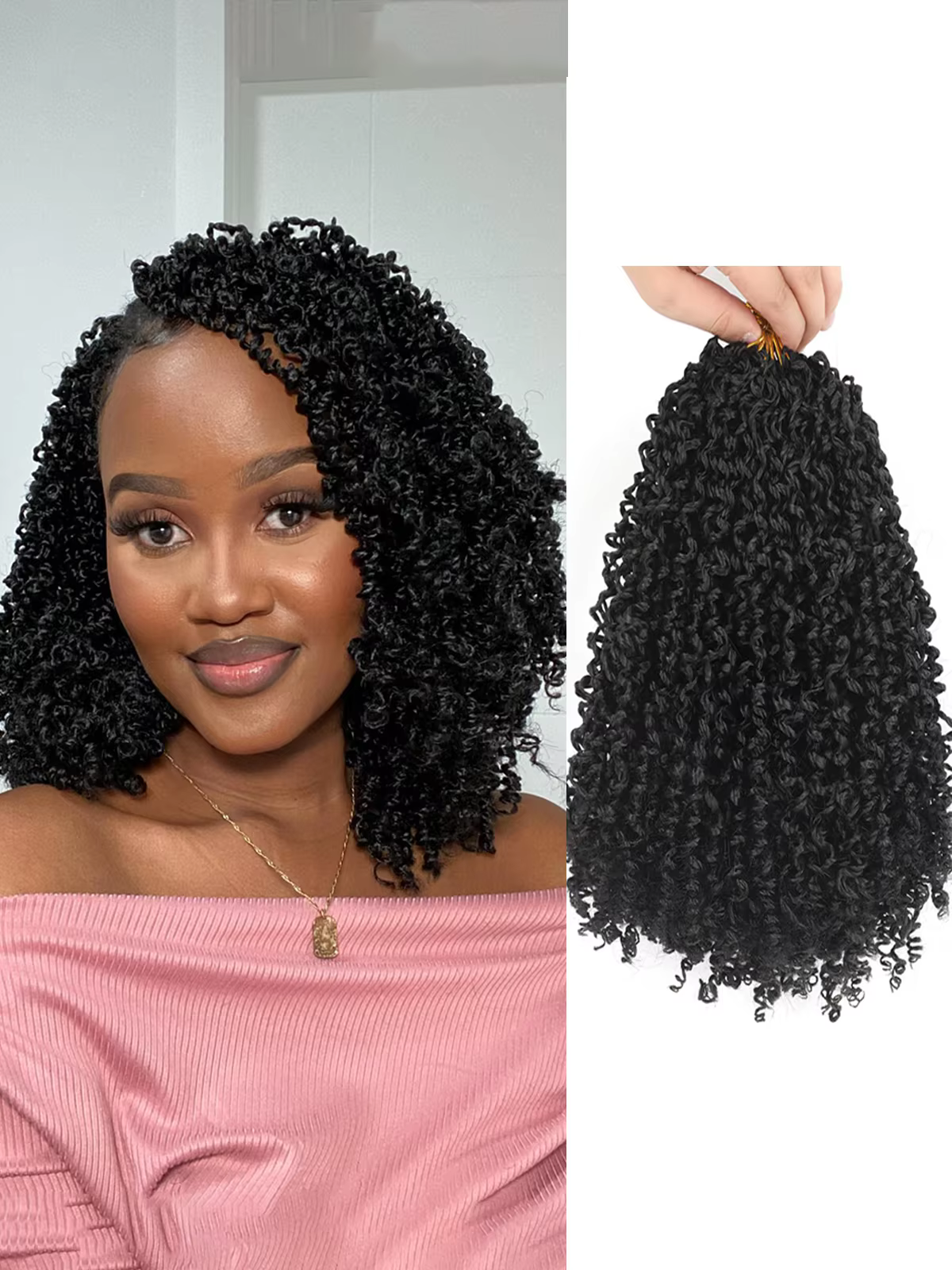 Extensions de cheveux au crochet Yanky Twist, longueurs de 8, 10, 12 et 14 pouces, 8 pièces/paquet, cheveux synthétiques à tresser, parfaits pour Halloween et Noël