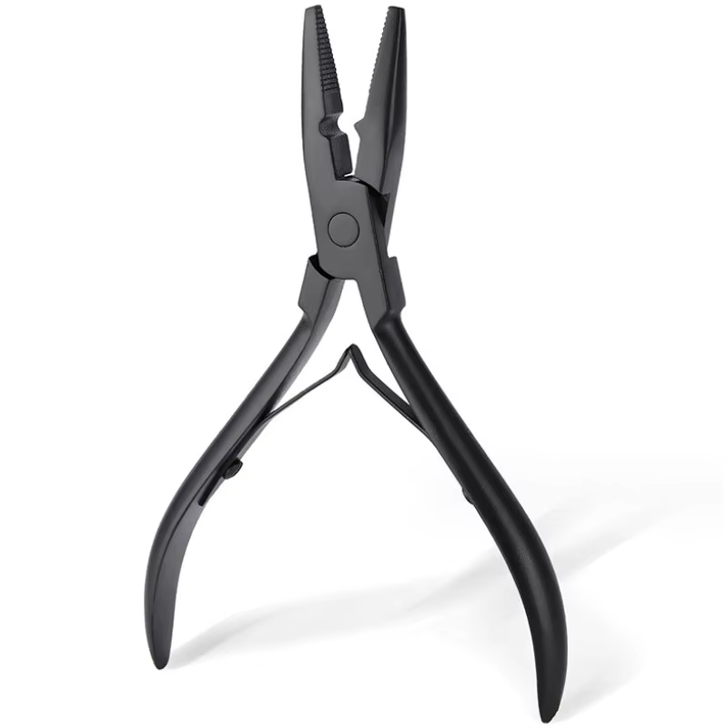 Pince professionnelle pour extensions de cheveux, pince d'application de trame, Micro perles à maillons, pince plus proche