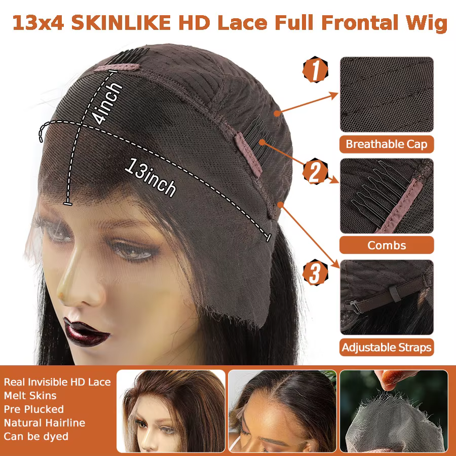 Perruque Lace Front Wig Brésilienne Naturelle