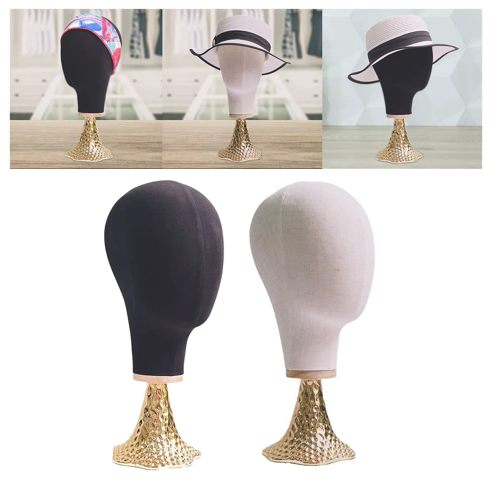 Porte-perruque de tête de mannequin T1