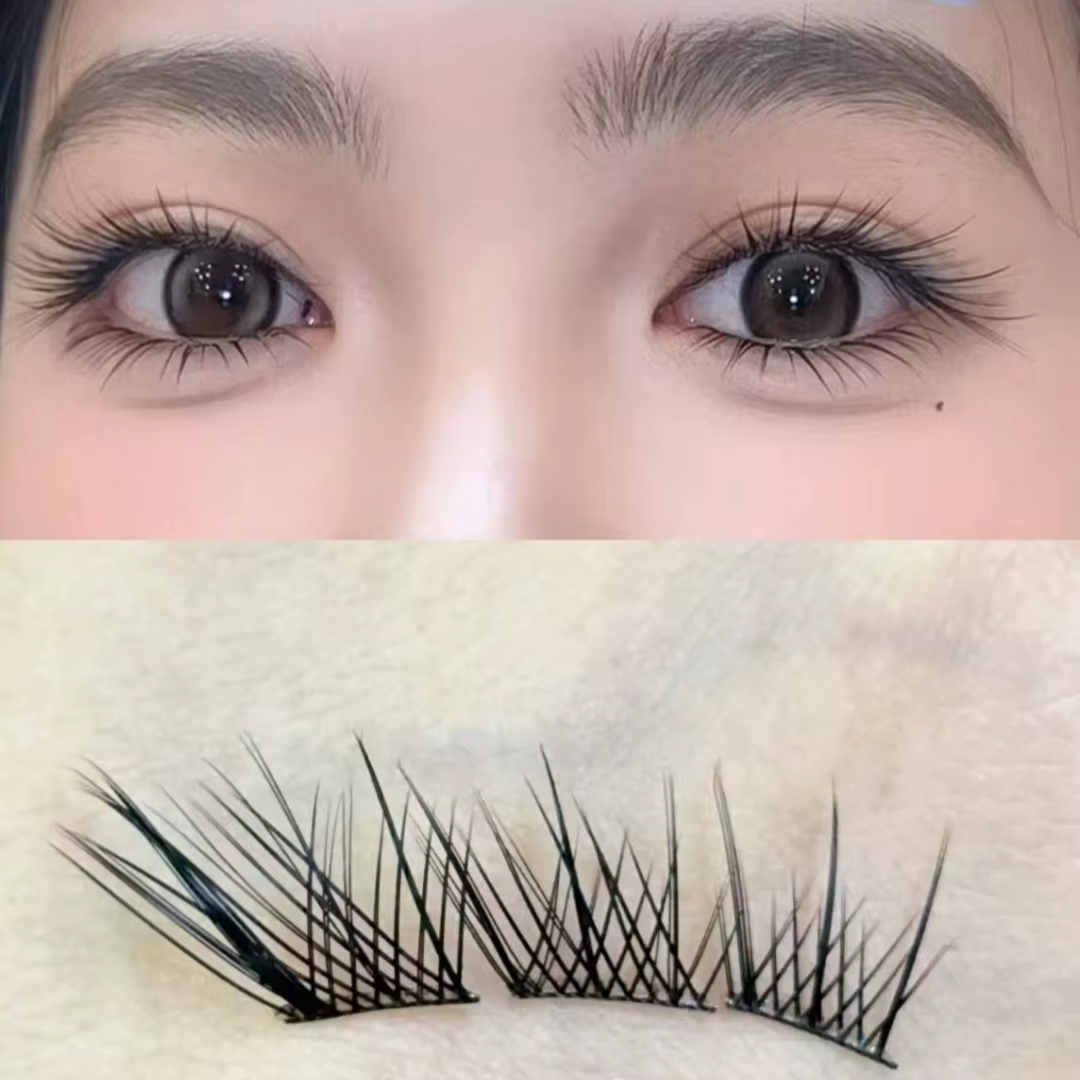 Extensions de cils individuels en grappe