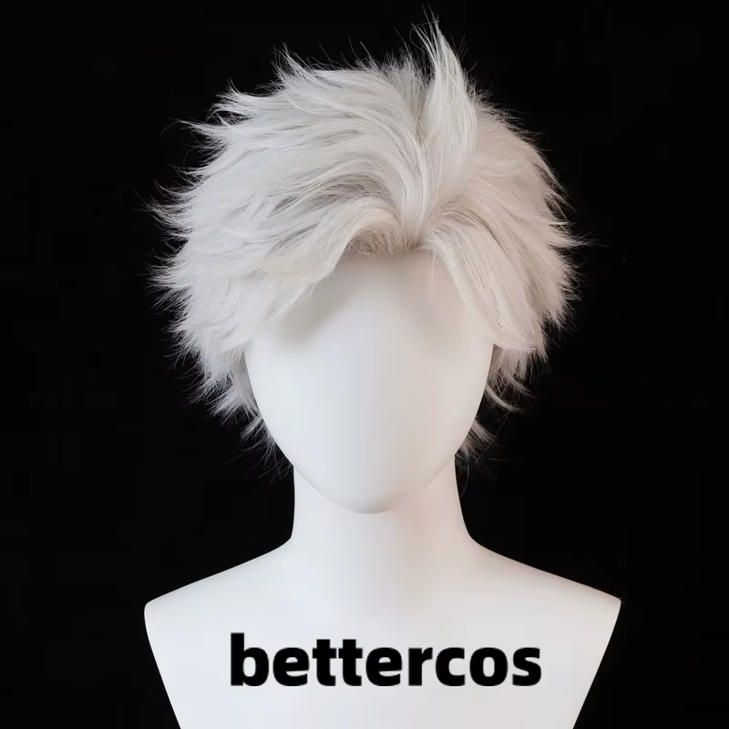 Perruque Synthétique Courte avec Bonnet pour ixd'Halloween