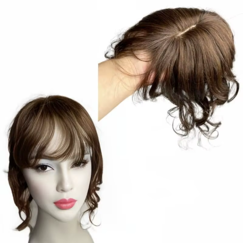 Topper de cheveux naturels pour femmes vague de corps bouclés