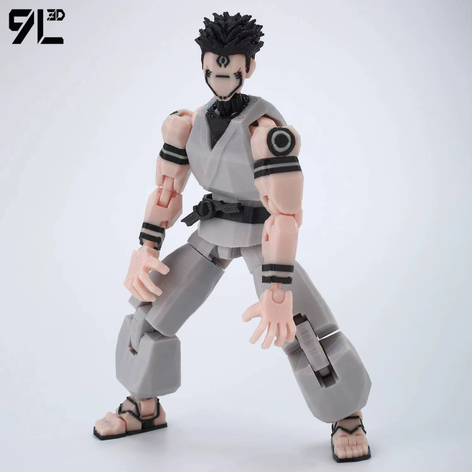 9L3D imprimé Dummy13 T13 en Stock prêt à expédier Jujutsu Kaisen Robe grise Sukuna Figure Anime modèle articulé jouet anti-Stress