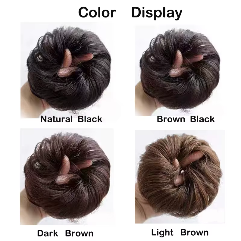 Extensions de chignon synthétique bouclé désordonné