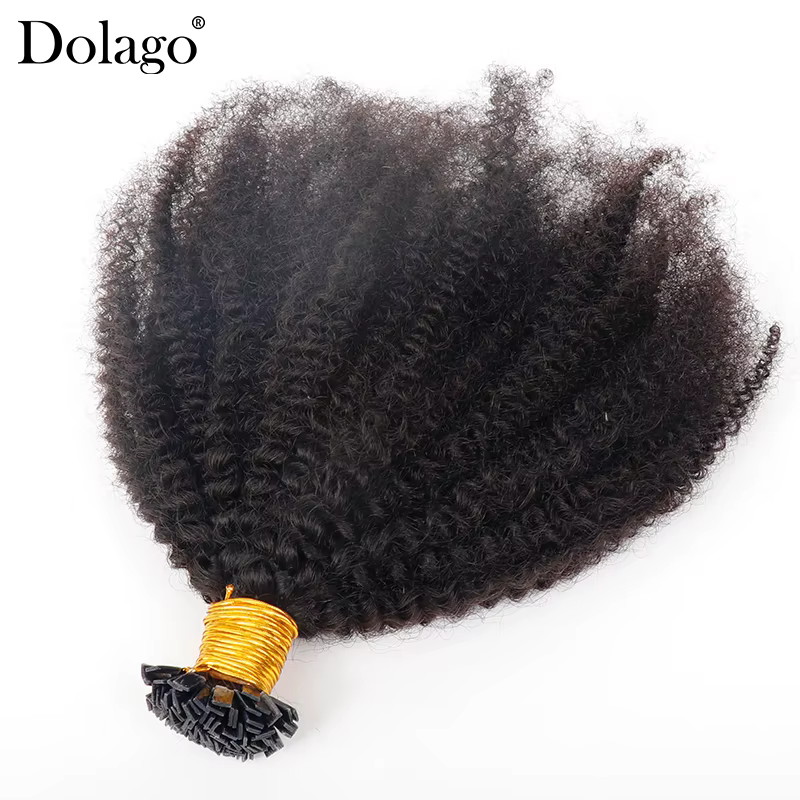 Dolago-Extensions de cheveux afro crépus bouclés pour femmes