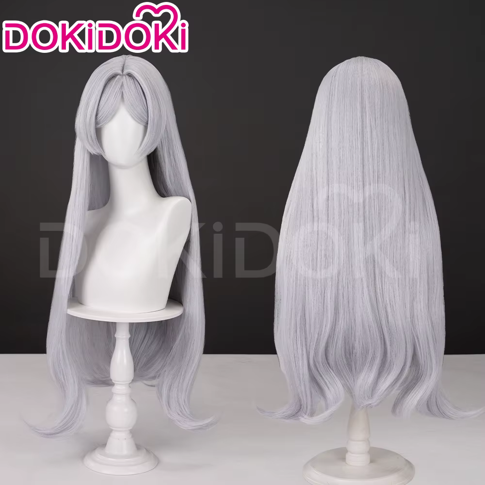 【Prêt à être expédié】 Perruque Frieren pour cosplay d'anime DokiDoki
