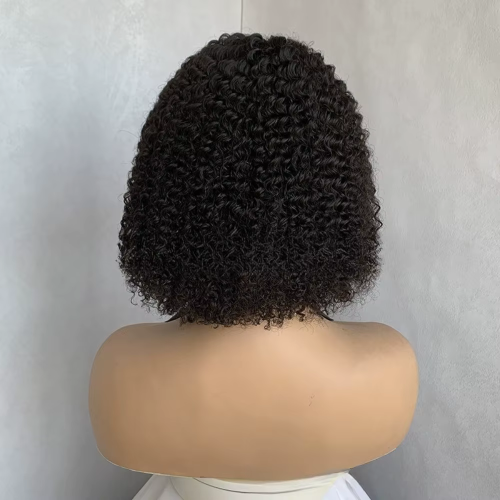 Haute qualité 5x5 avant dentelle vrais cheveux colle naturelle Bob perruque