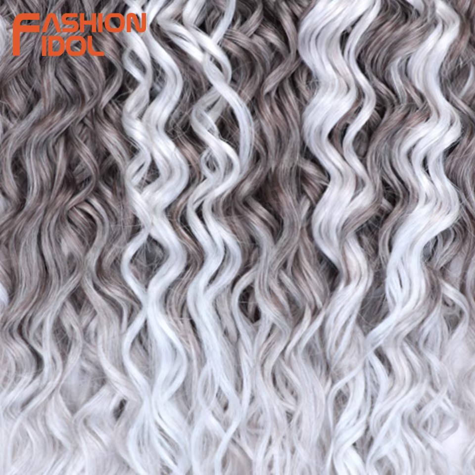 Jessica Hair 20 pouces profond ondulé torsion Crochet cheveux synthétiques Afro