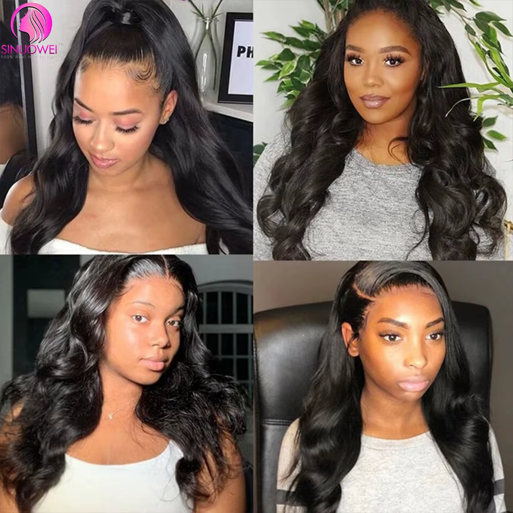 Perruque Lace Frontal Wig naturelle Body Wave brésilienne