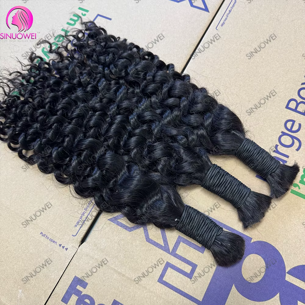 Tressage en vrac cheveux vague d'eau 100%