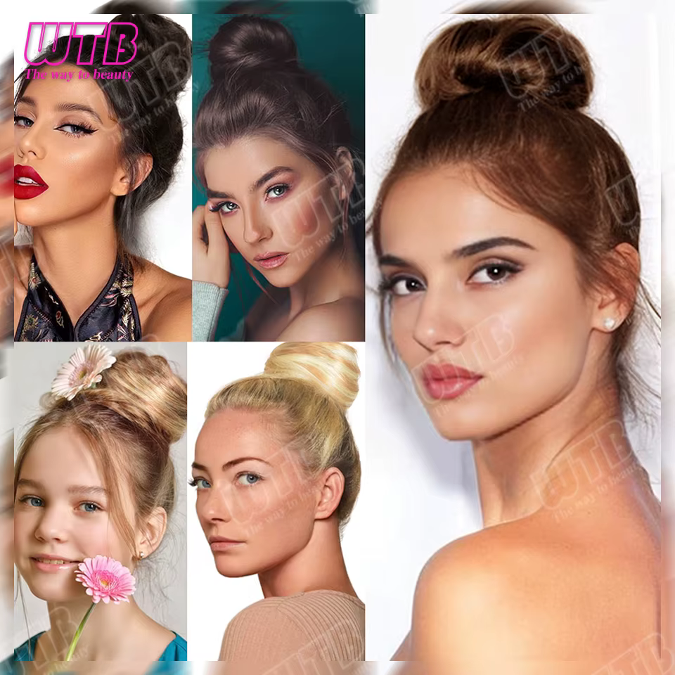 Perruque synthétique WTB Donut Bun