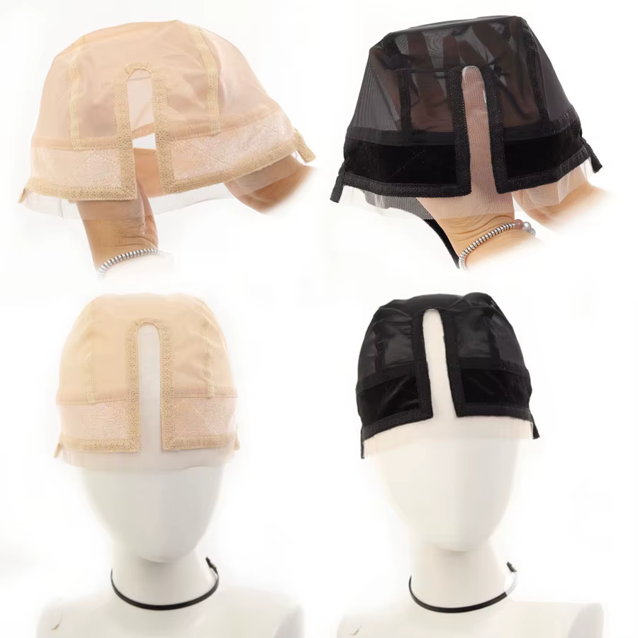 Bonnet de perruque synthétique tressé avec cheveux de bébé