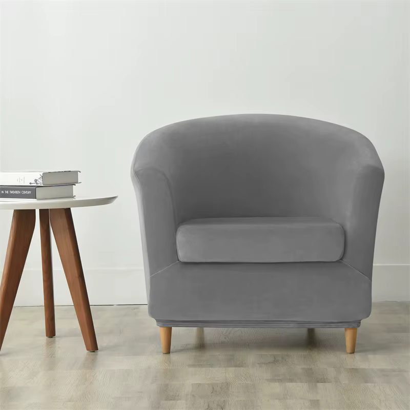 1 ensemble housse de fauteuil de baignoire en velours extensible