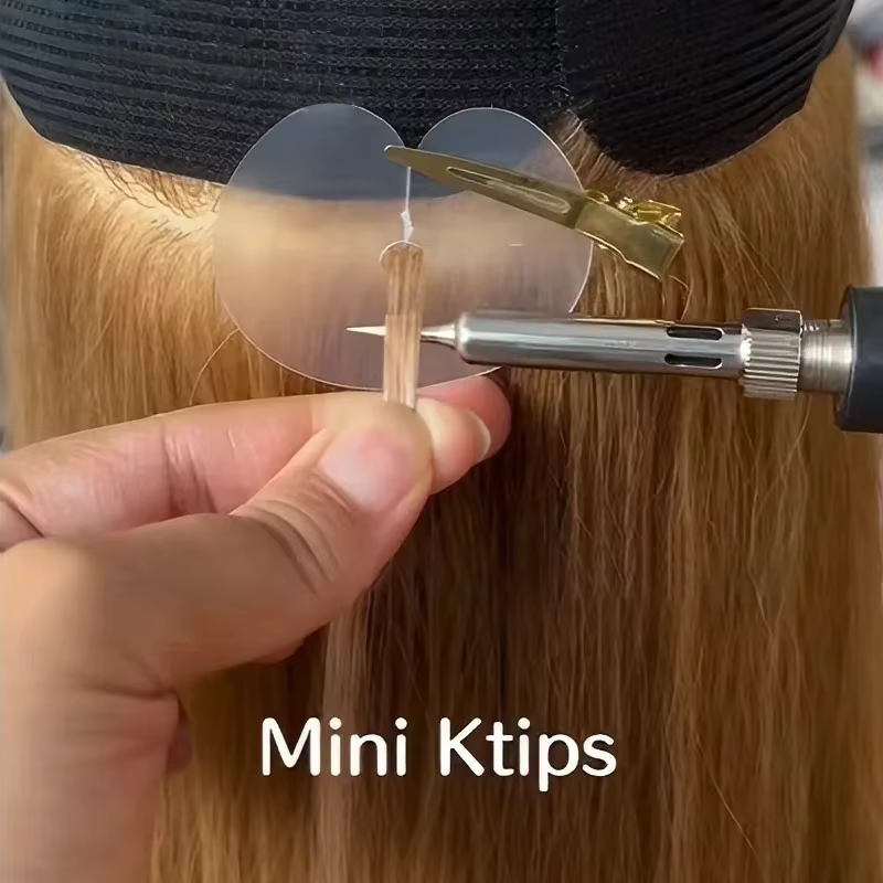 Machine de fer d'extension de cheveux numérique pour pointes de kératine