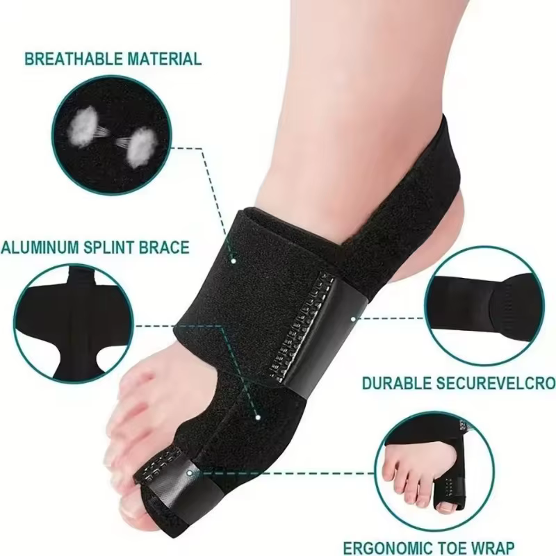 Une paire de correcteurs d'orteils, orthèses, ajusteurs osseux, protecteurs, correcteurs de hallux valgus, outils orthopédiques et d'entretien