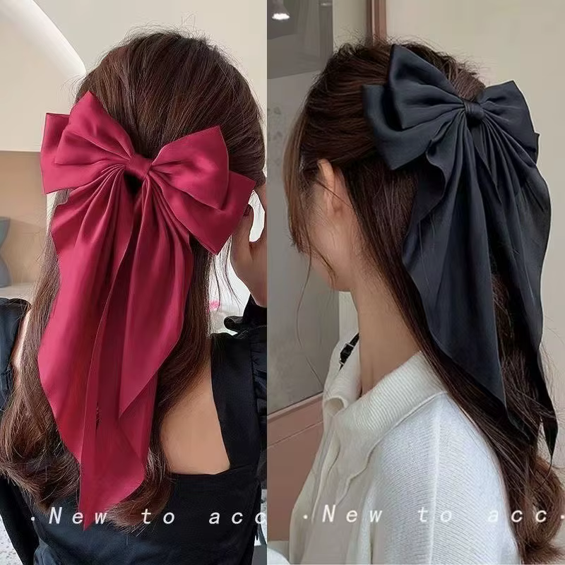 Pince à cheveux en mousseline de soie pour femmes