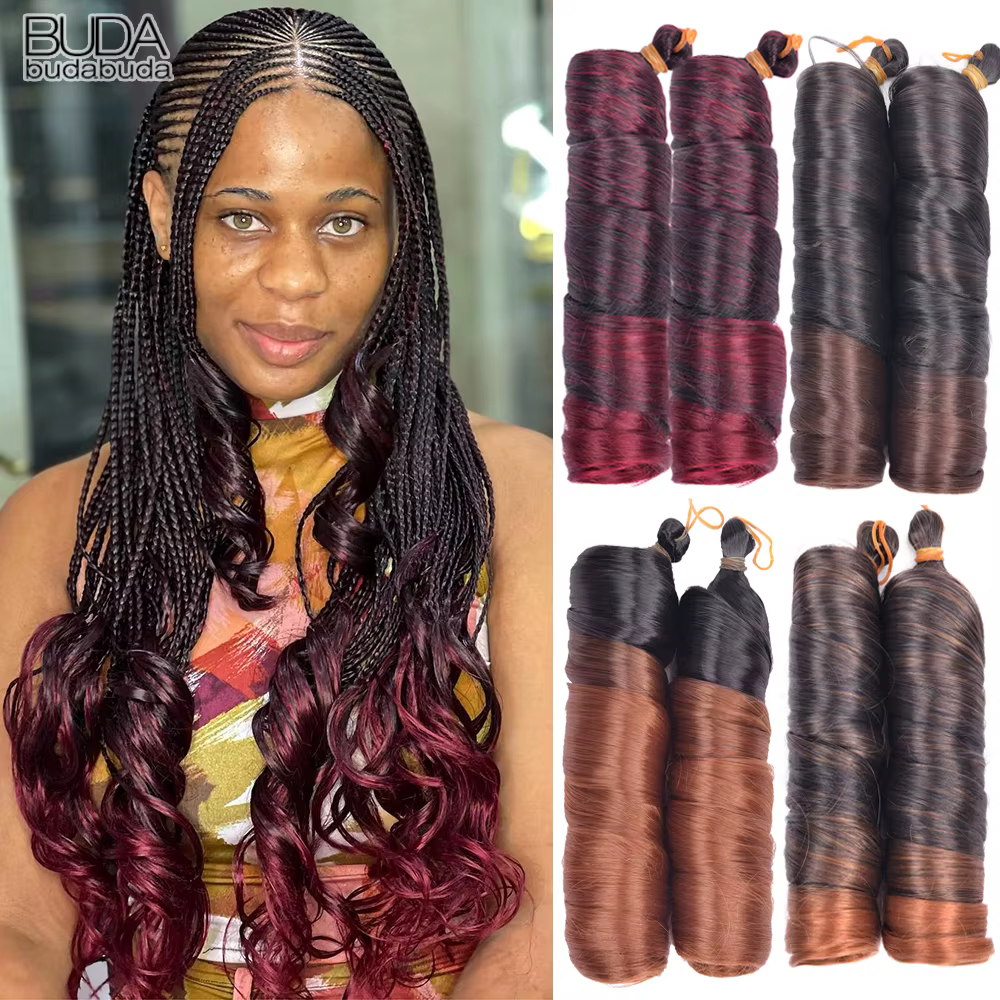 Boucles françaises tressage cheveux 24 pouces
