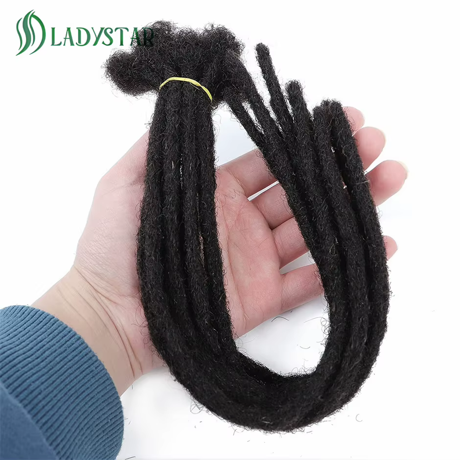 0.4 cm 0.6 cm 0.8 cm largeur Loc Extension cheveux humains 40 brins entièrement faits à la main 100% Extensions