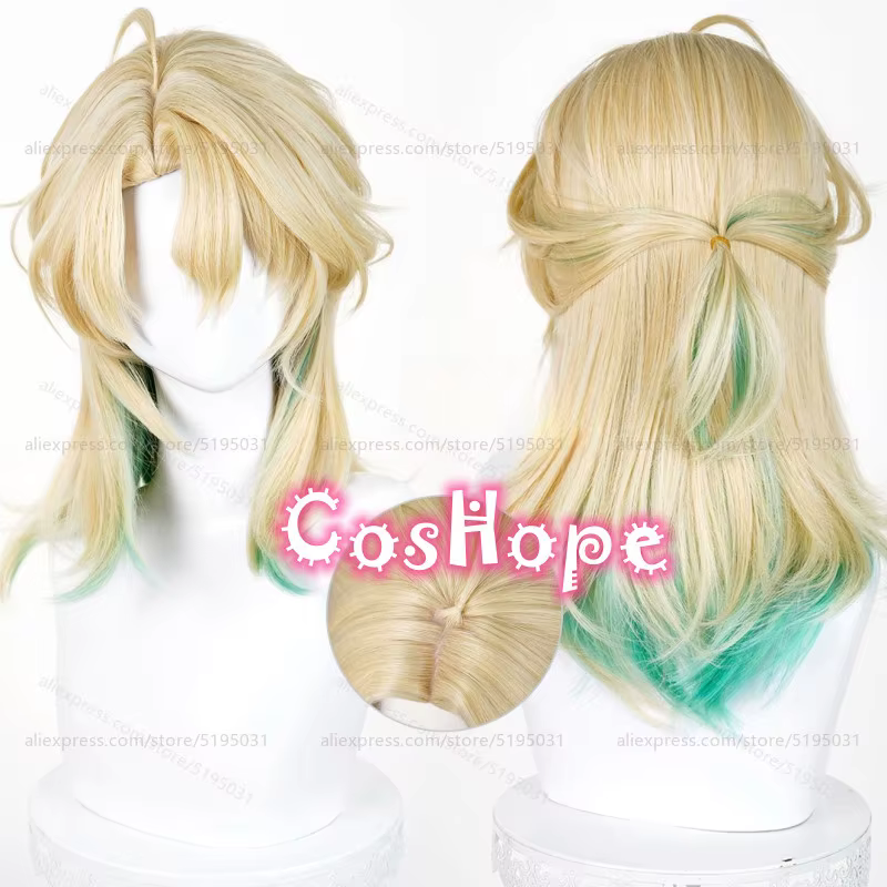 Luuk Hcrsscn Cosplay perruque Herssen 45 cm courte couleur mixte