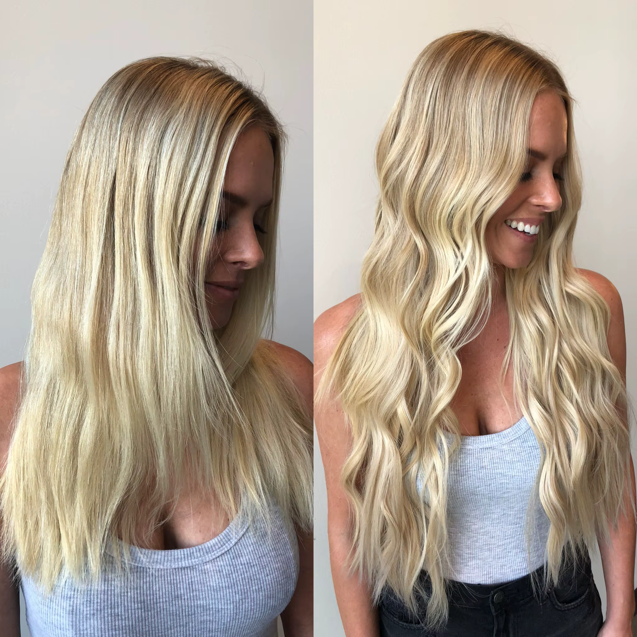 Extensions de cheveux humains à trame génie
