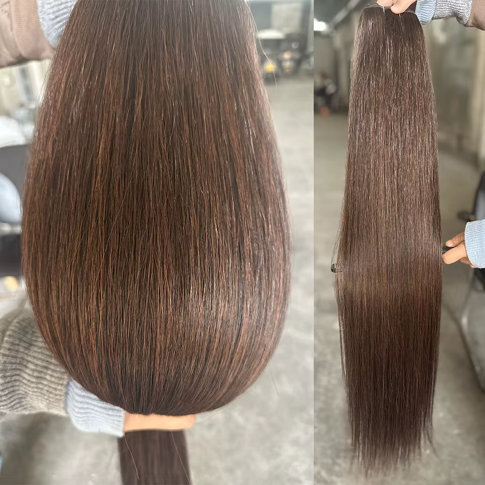 Extensions de cheveux synthétiques lisses Bio