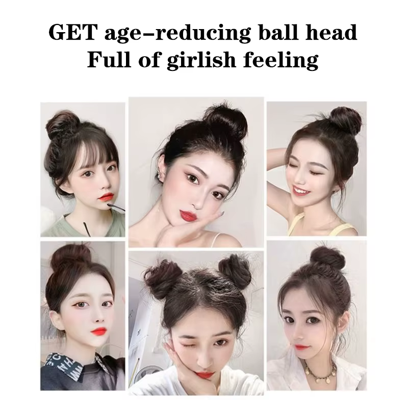 Perruque chignon synthétique pour femmes