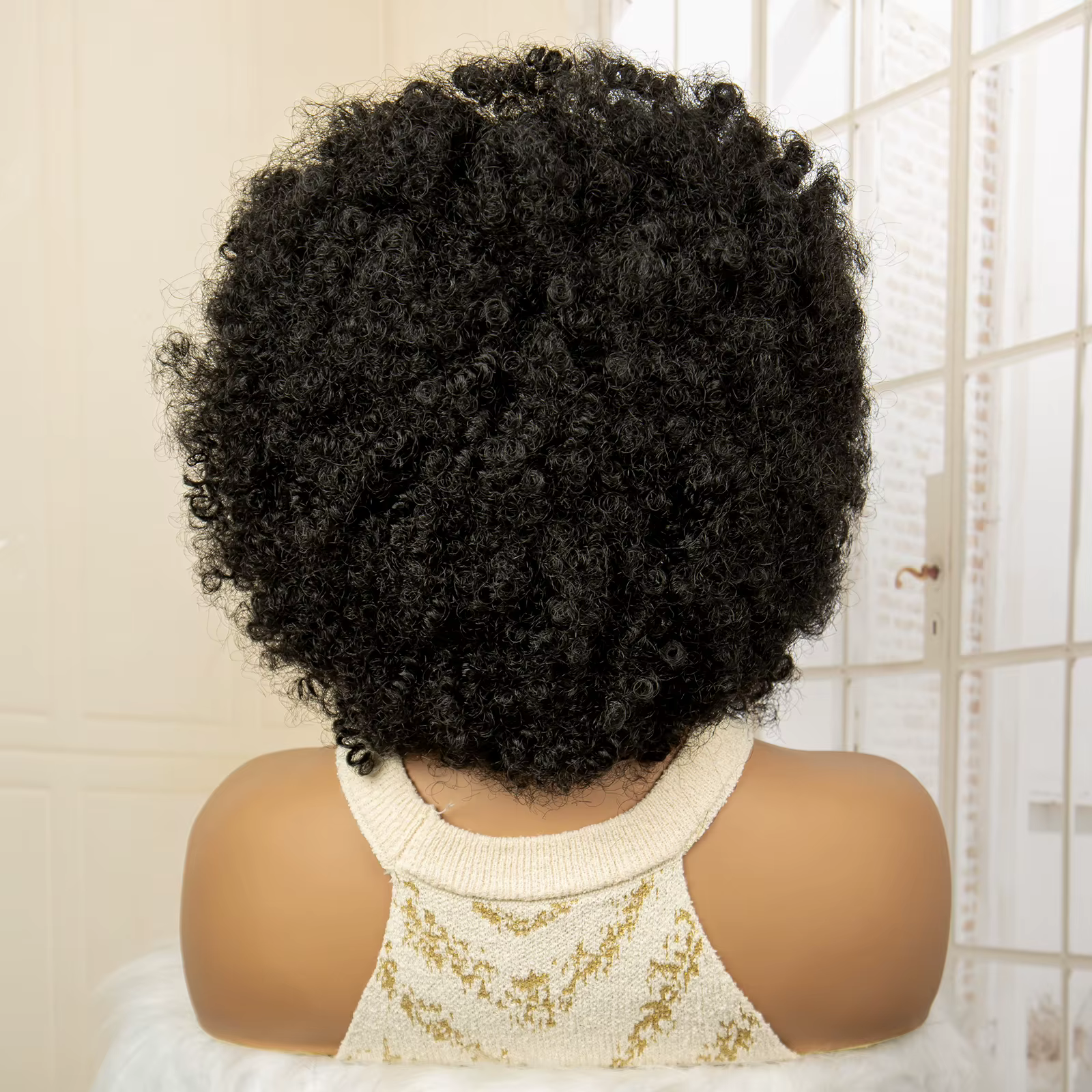 Perruque tressée Afro pleine dentelle pour femmes