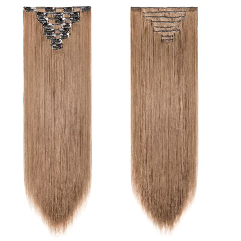 Extensions de cheveux synthétiques à clips
