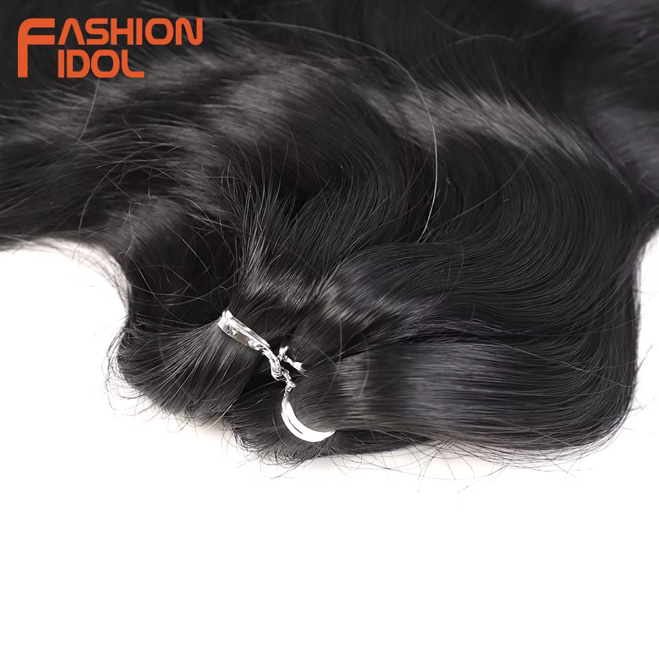 FASHION IDOL 24 pouces vague de corps Crochet tresses cheveux fibres synthétiques armure