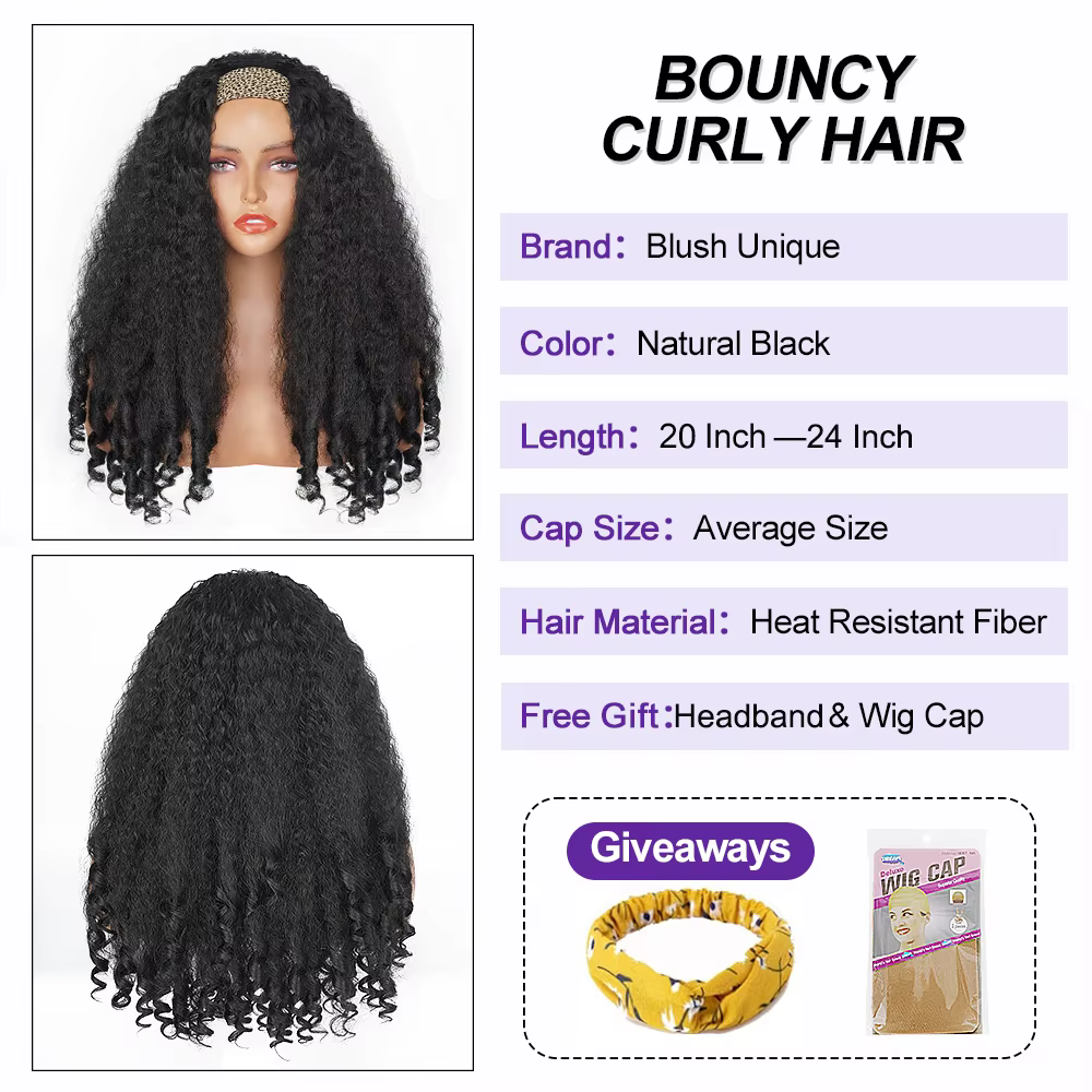Perruques Afro bouclées pour femmes noires