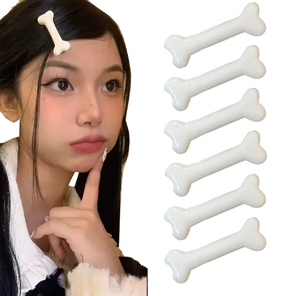 Pince à cheveux en os drôle